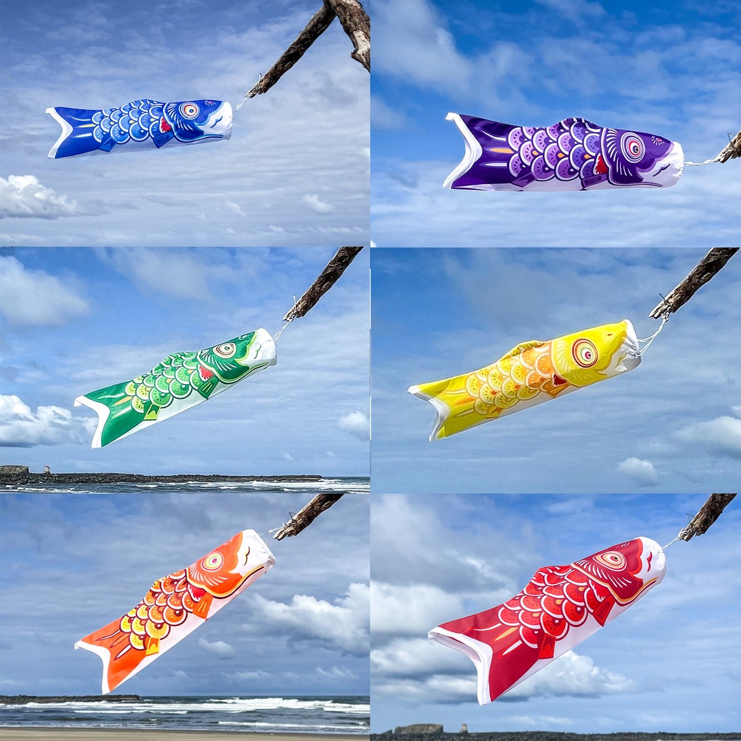 12" Koi Windsock - Orange