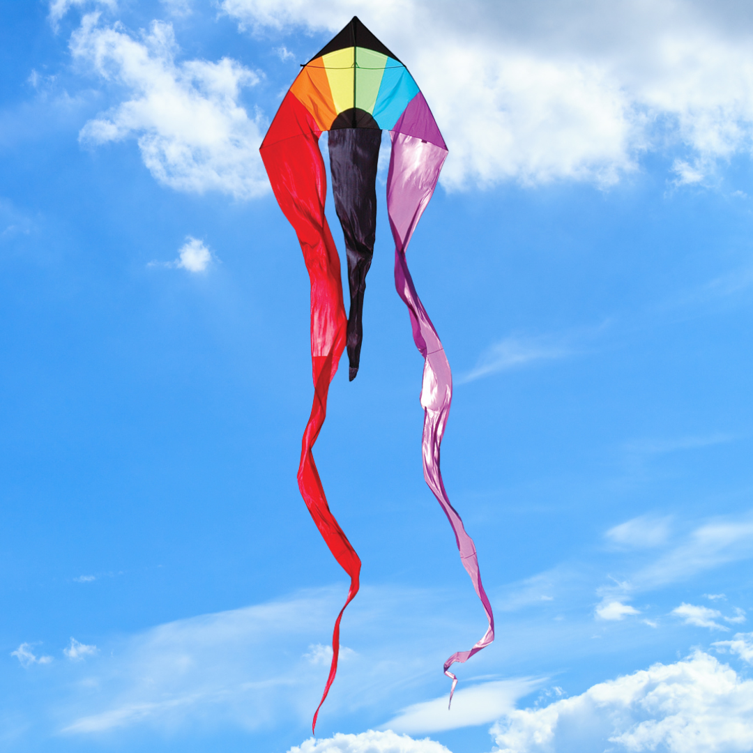 13ft Flo-Tail Kite - Rainbow Arch