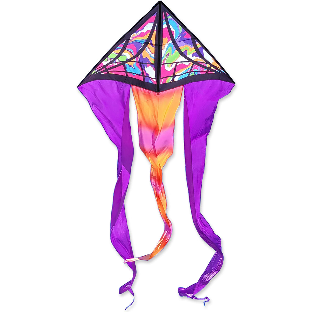 6.5' Flo-Tail Delta Kite - Marble