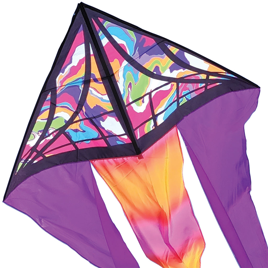 6.5' Flo-Tail Delta Kite - Marble