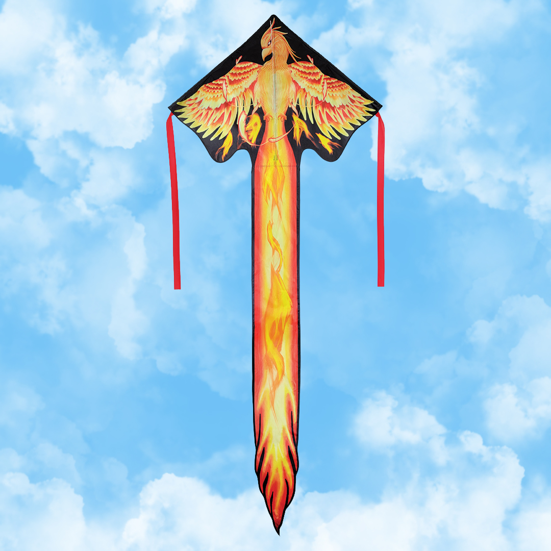 Large Easy Flyer Kite - Phoenix Fire