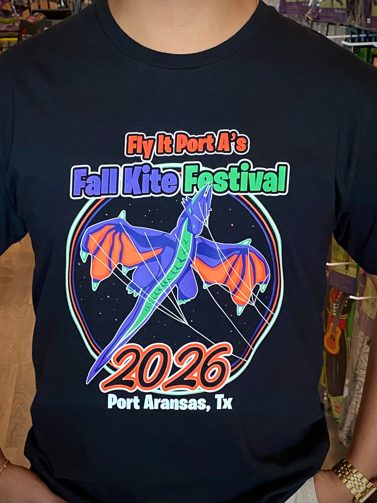 Fly It Port A's 2026 Fall Kite Festival T-Shirt