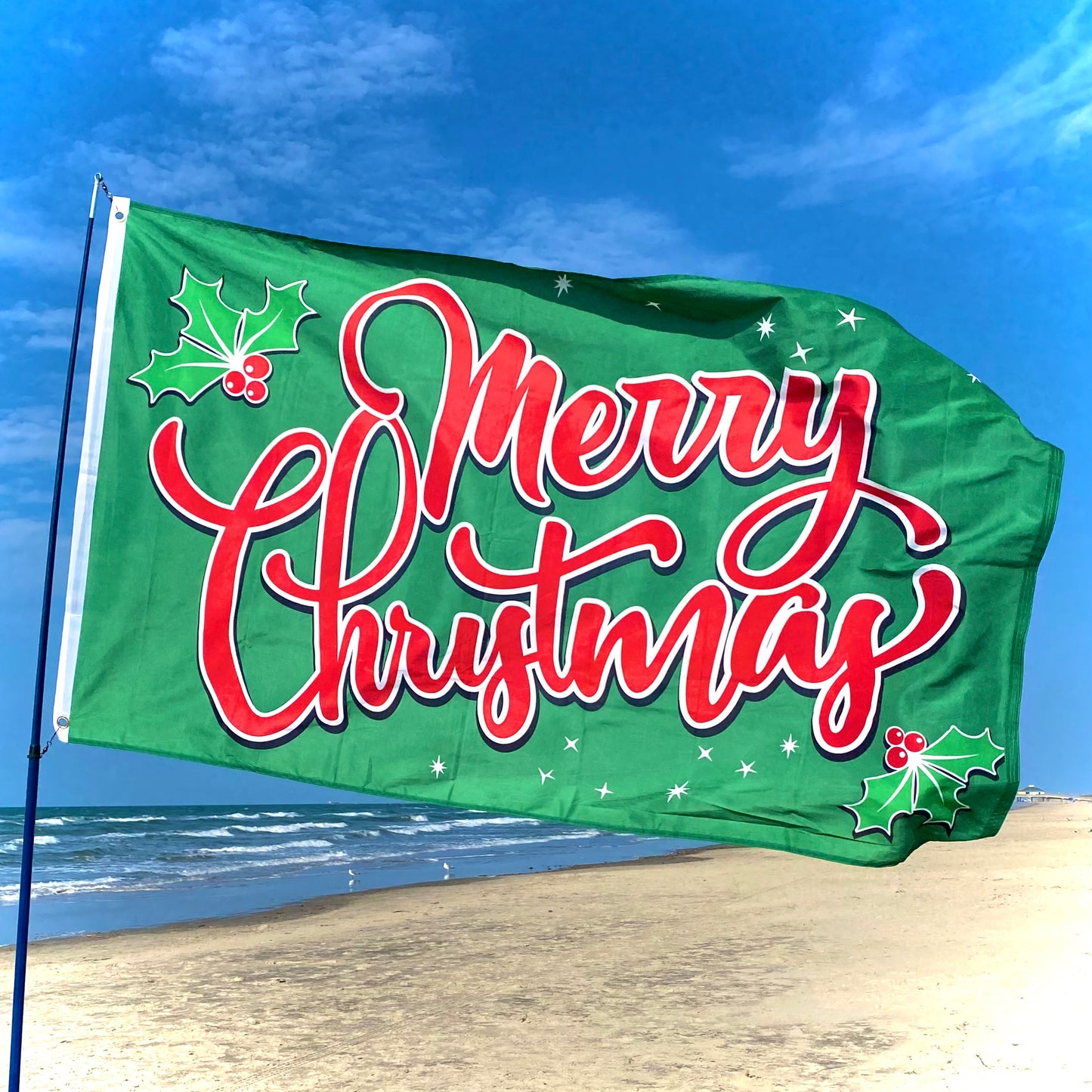 3x5 Flag - Merry Christmas Sparkles