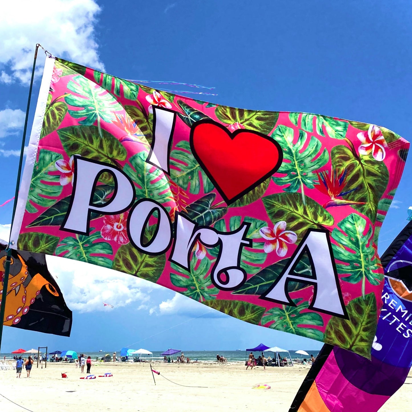 3x5 Flag - I Heart Port A