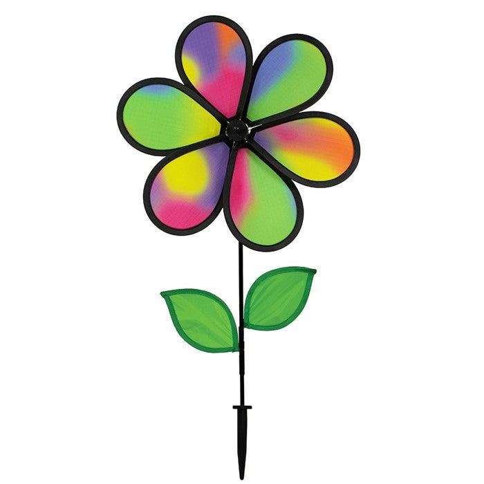 12" Flower Spinner w/ Leaves - Jewel