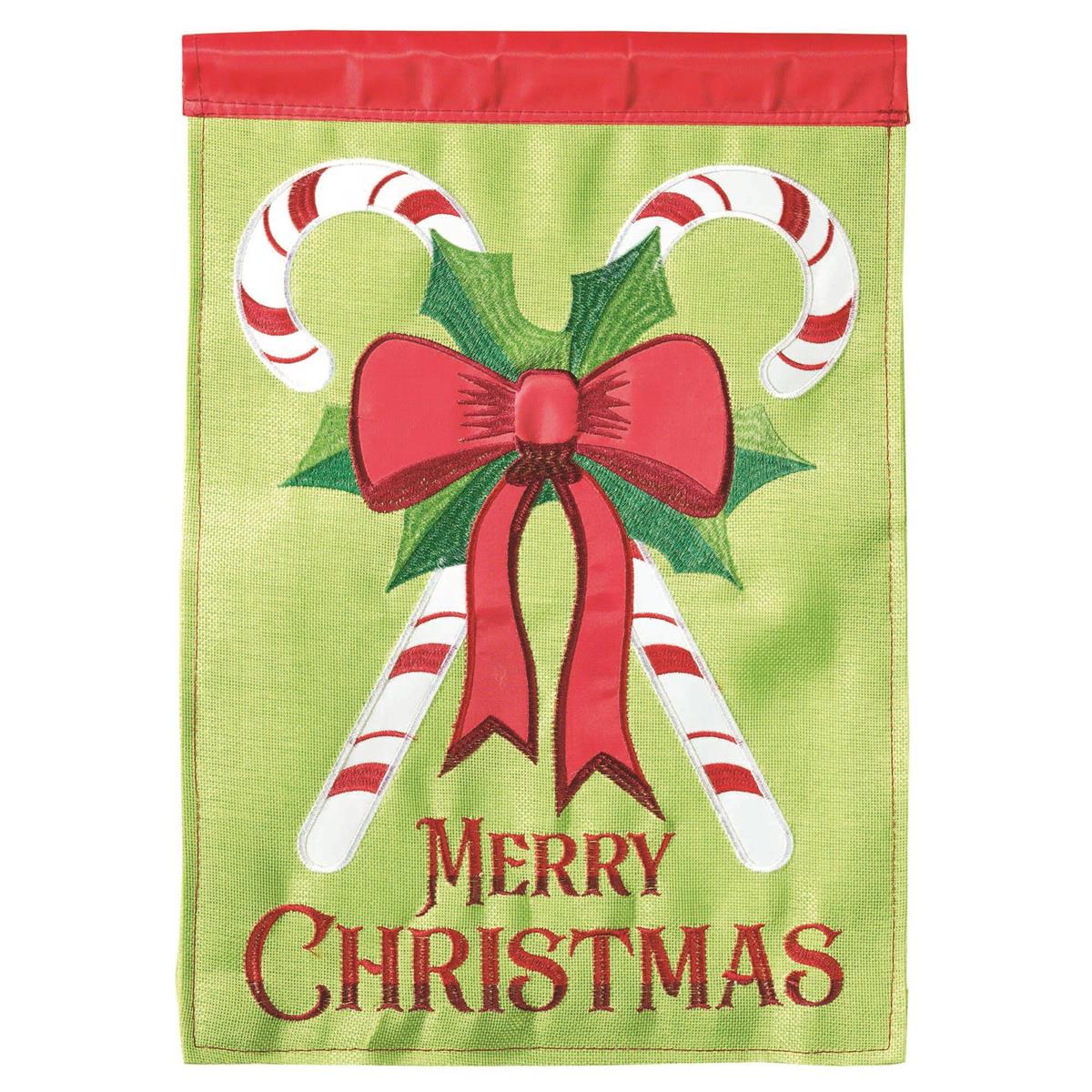 Garden Flag - Christmas Candy Cane