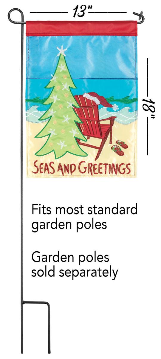 Garden Flag - Christmas Seas & Greetings