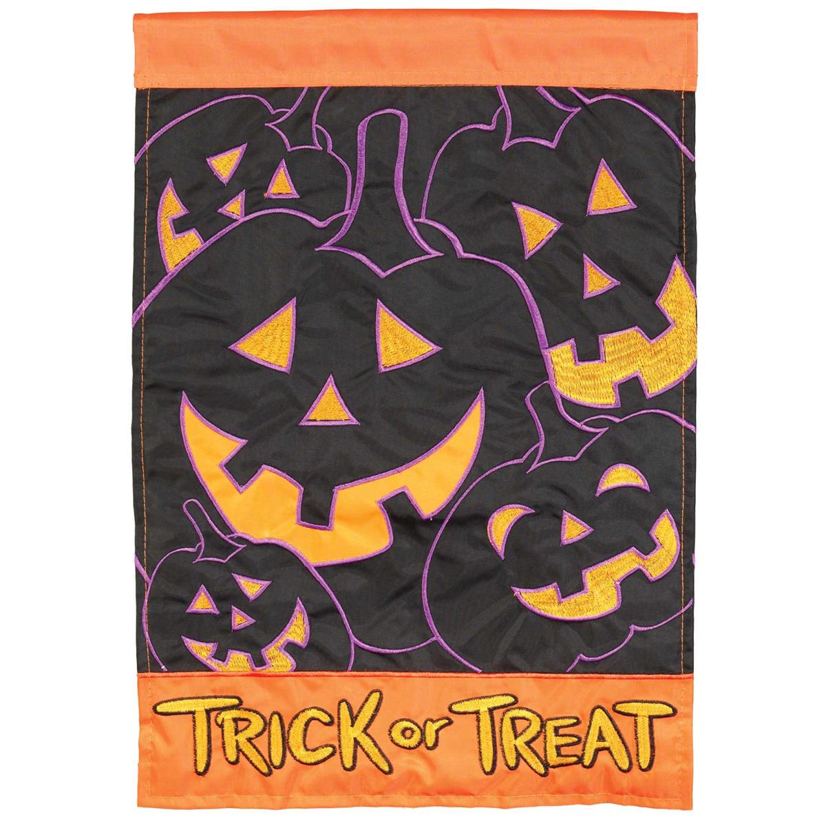 Garden Flag - Halloween Trick or Treat Jack o' Lanterns