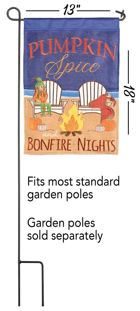 Garden Flag - Fall Beach Bonfire Polyester