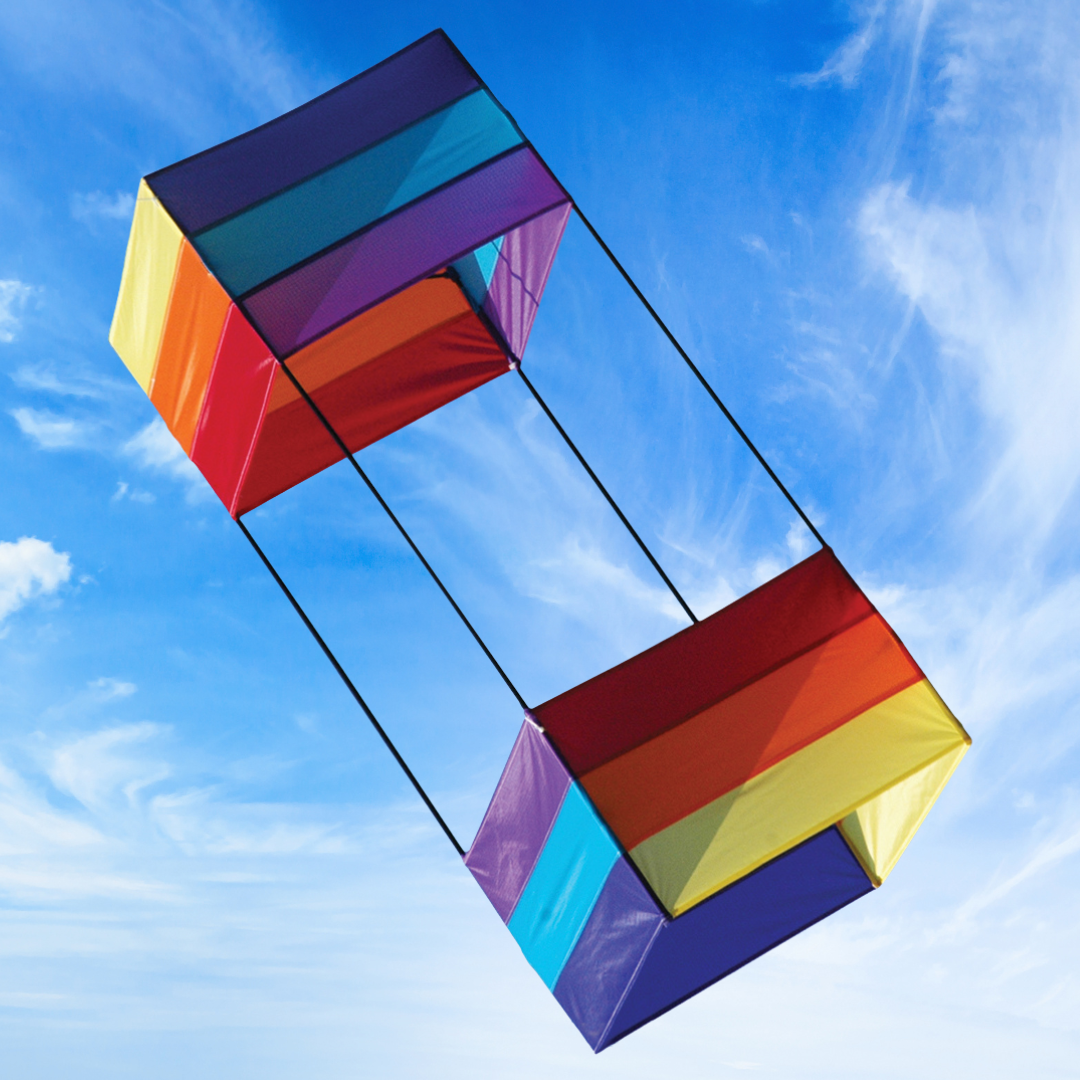 Box Kite - 40" Rainbow