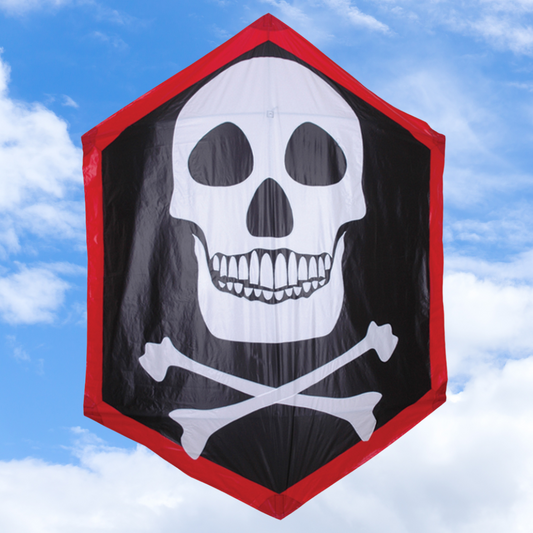 Rokkaku Kite - 78" Skull & Bones