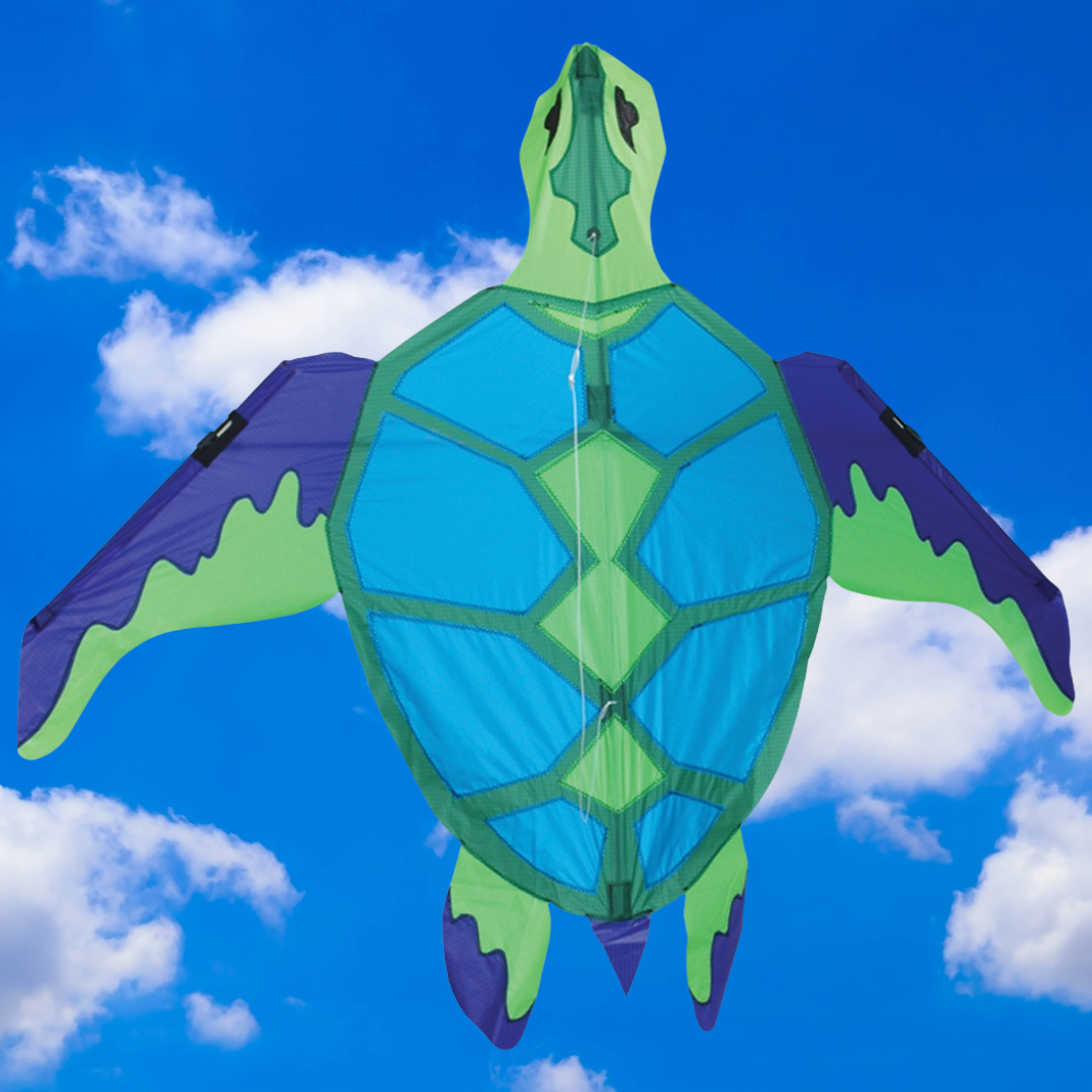 Sea Turtle Kite - Applique Blue/Green