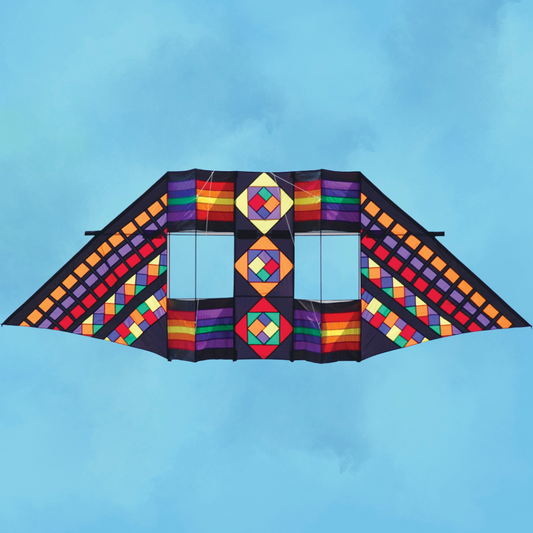 12.5' Swept Wing Kite - Mayan Rainbow