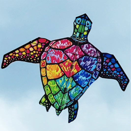 Sea Turtle Kite - Large Rainbow