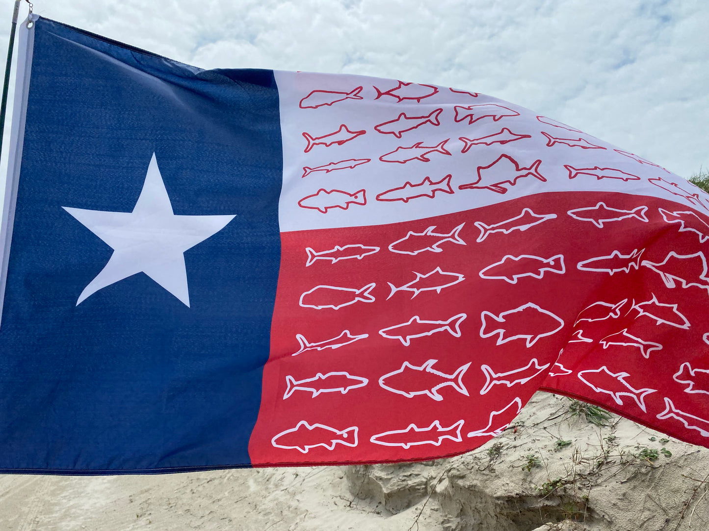 3x5 Flag - Texas Fish