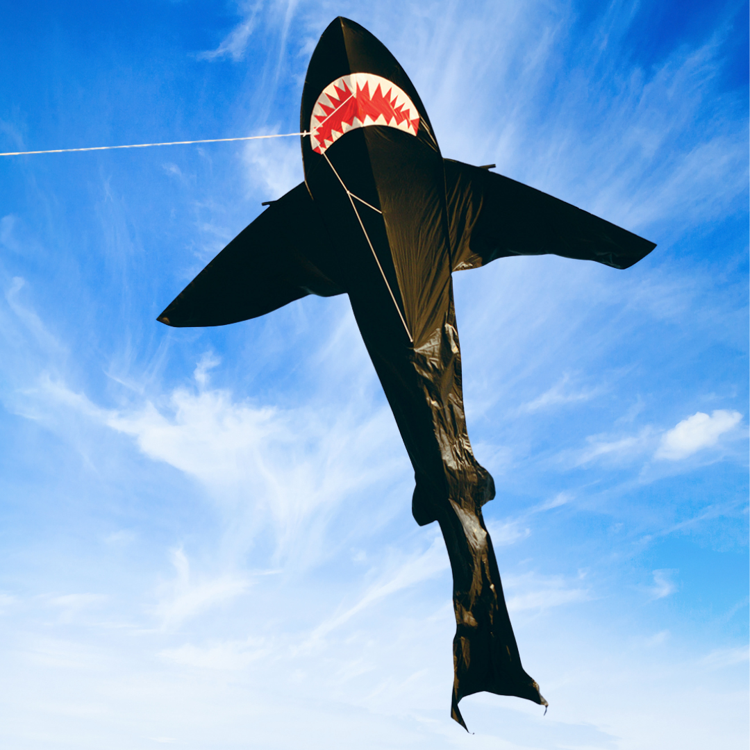 Shark Kite - 21ft Black