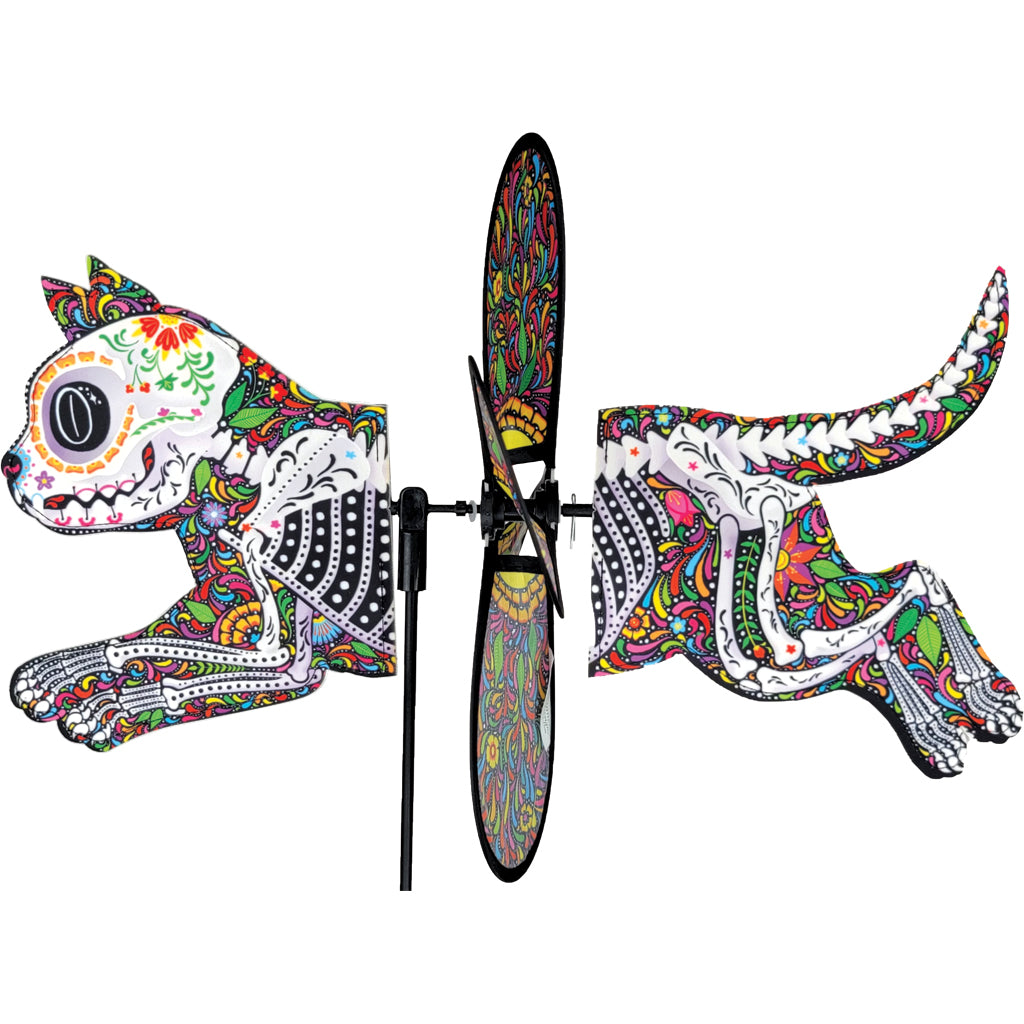Petite Pet Spinner - "Day of the Dead" Cat