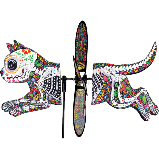 Petite Pet Spinner - "Day of the Dead" Cat