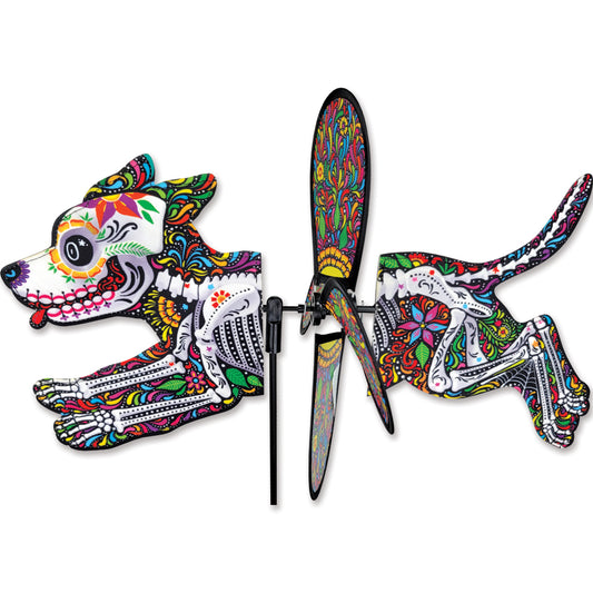 Petite Pet Spinner - "Day of the Dead" Dog