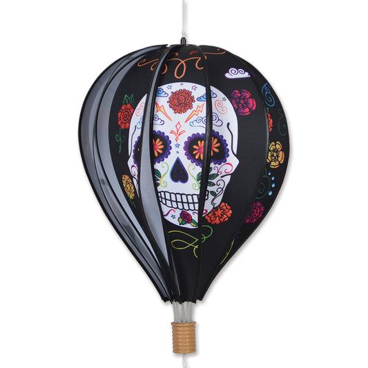 Hot Air Balloon Spinner - Day of the Dead (Black)
