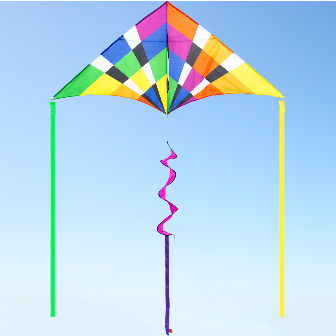 2M Kite - Delta Rainbow Checker