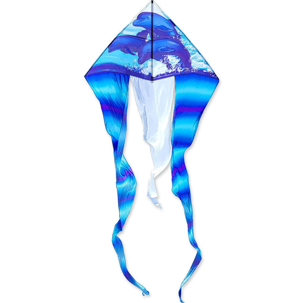 6.5' Flo-Tail Delta Kite - Dolphin