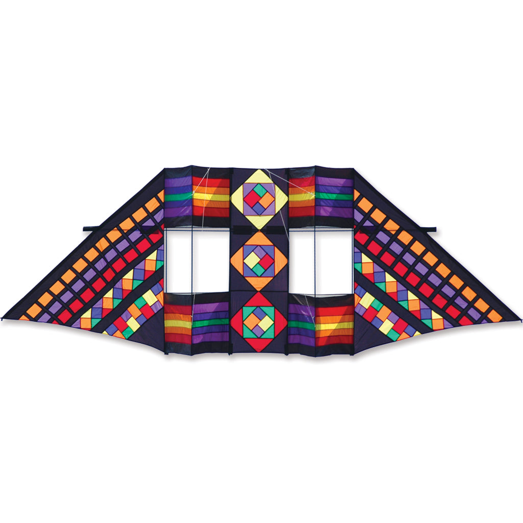 12.5' Swept Wing Kite - Mayan Rainbow