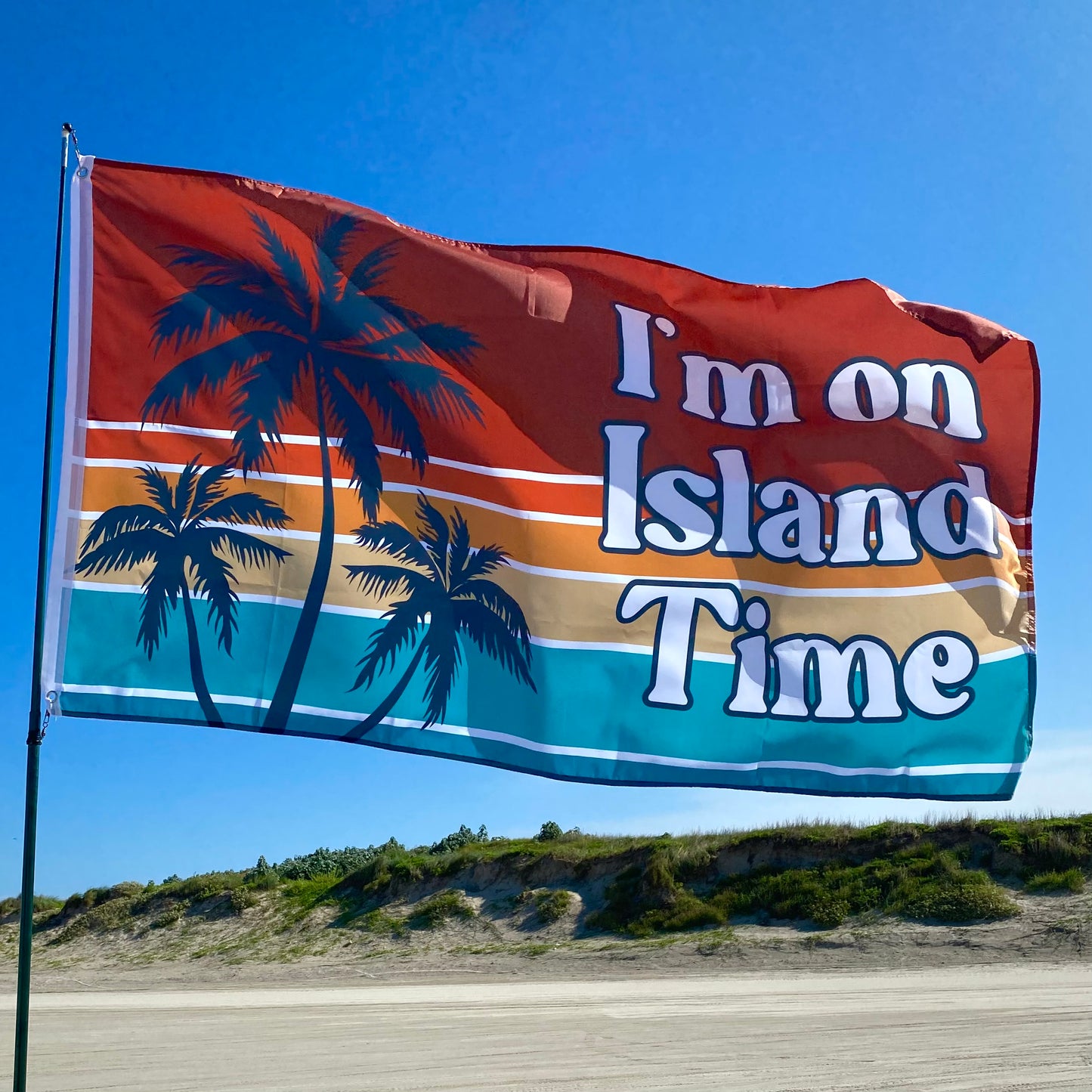 3x5 Flag - I'm On Island Time (Sunset)