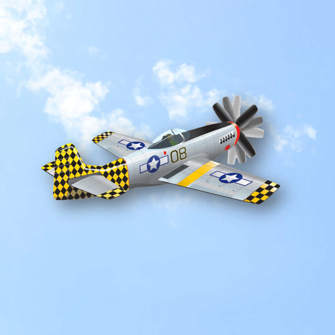 3D Kite - P51 Mustang