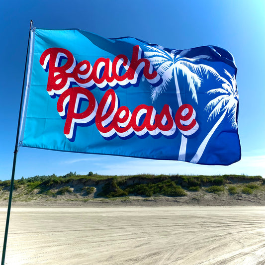 3x5 Flag - Beach Please