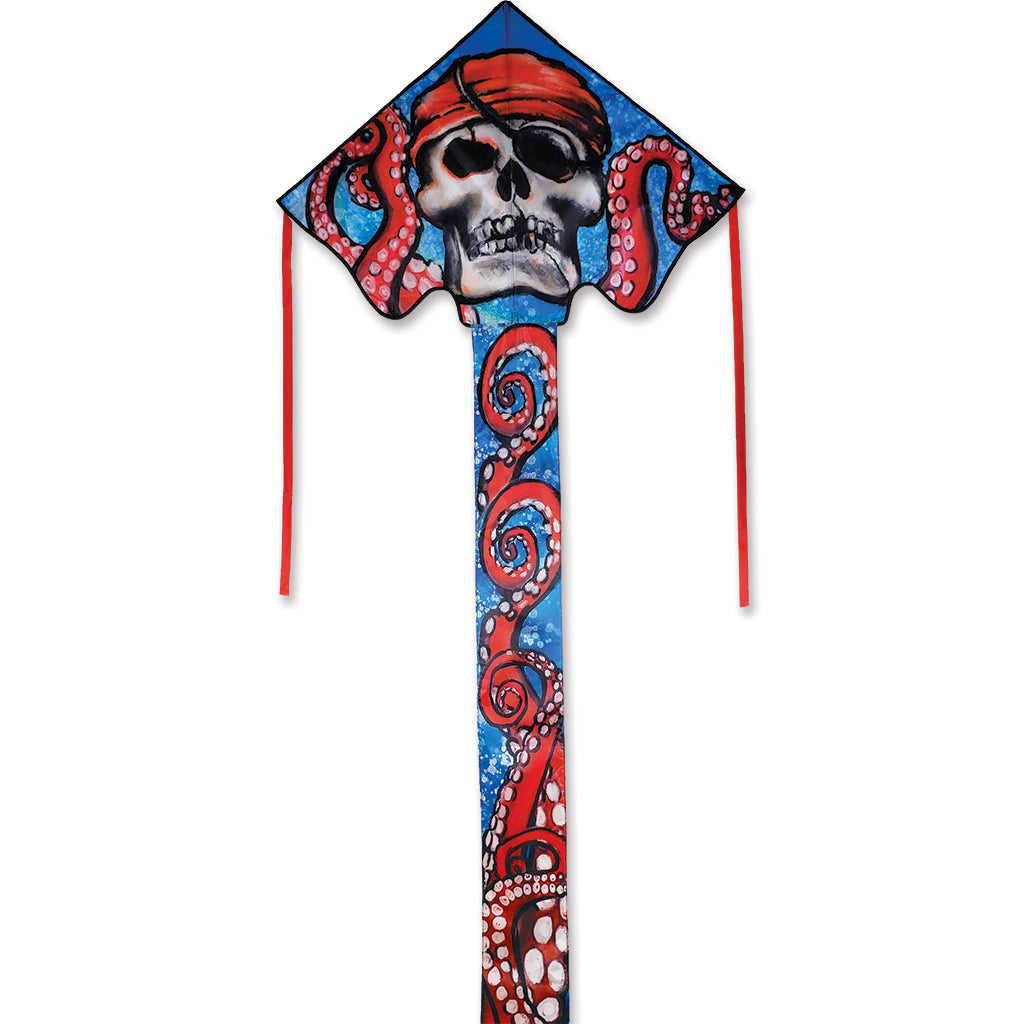 Large Easy Flyer Kite - Pirate Octopus