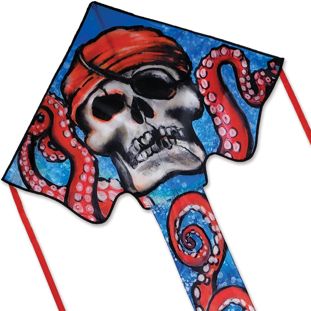 Large Easy Flyer Kite - Pirate Octopus