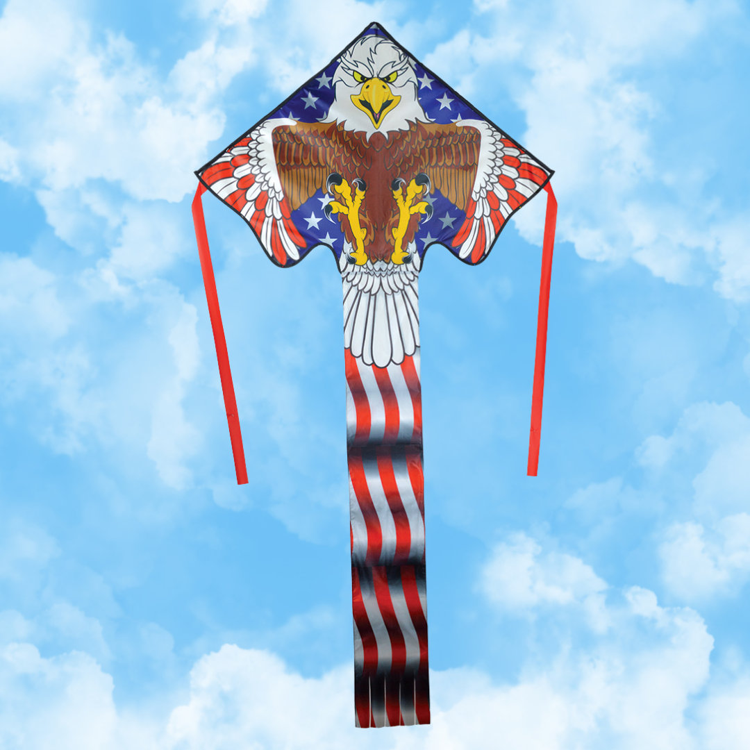 Large Easy Flyer Kite - Patriotic Eagle