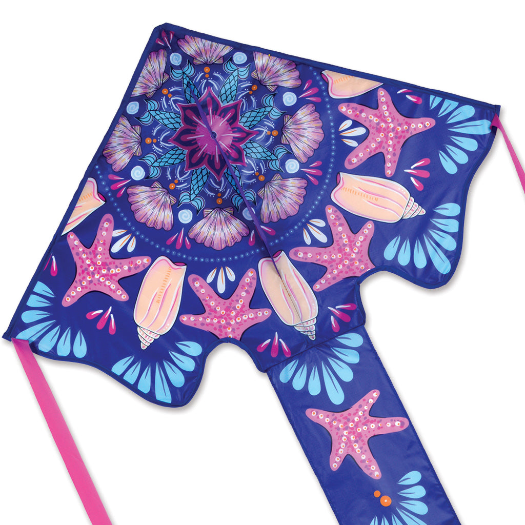 Large Easy Flyer Kite - Mermaid Mandala