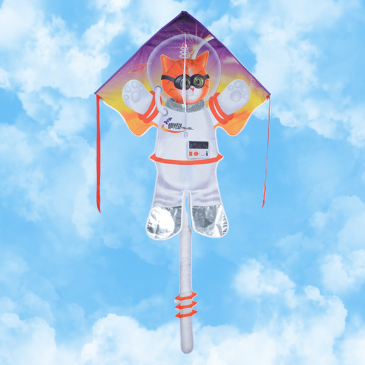 Large Easy Flyer Kite - Catstronaut