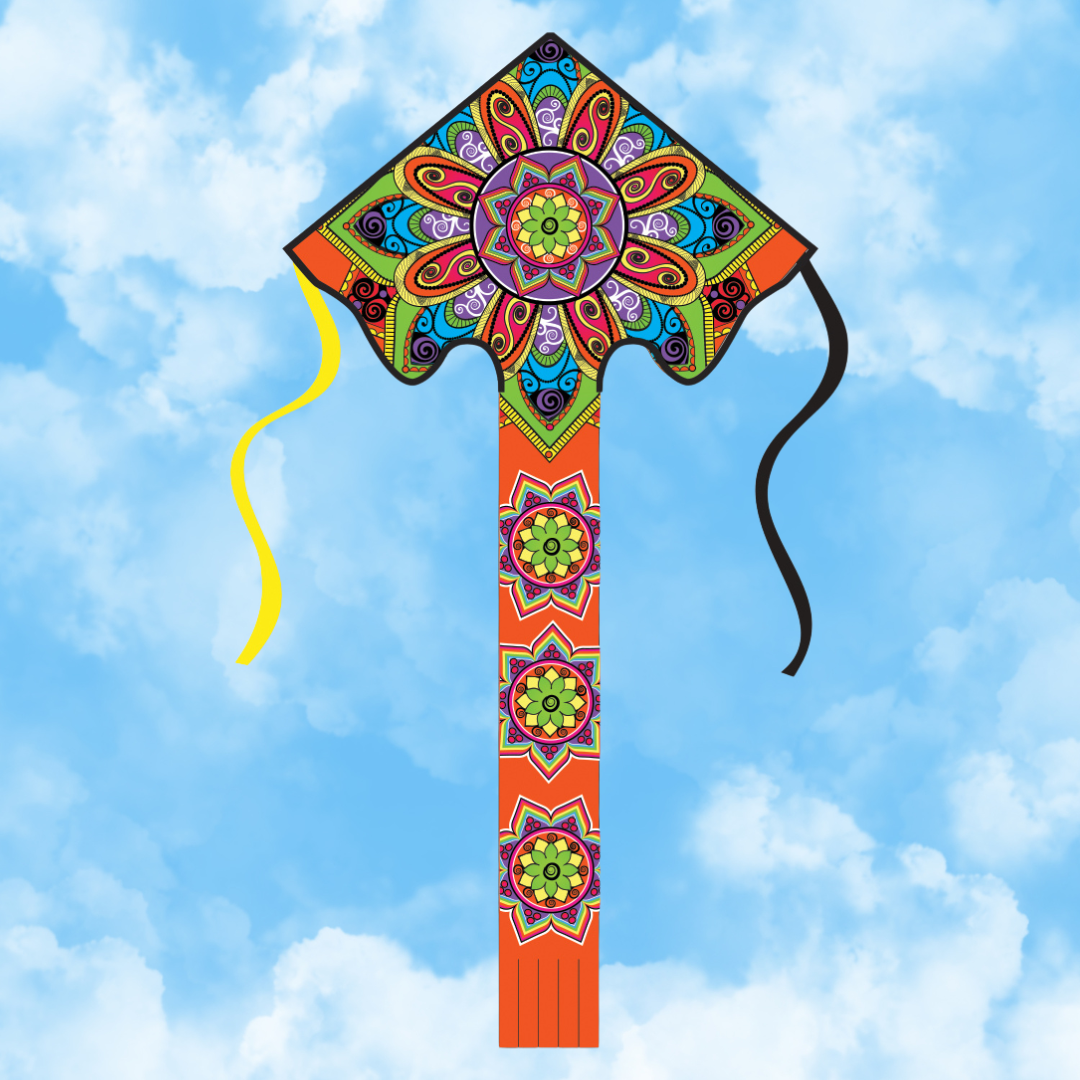 Large Easy Flyer Kite - Mandala