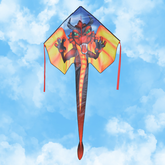 Large Easy Flyer Kite - Red Dragon