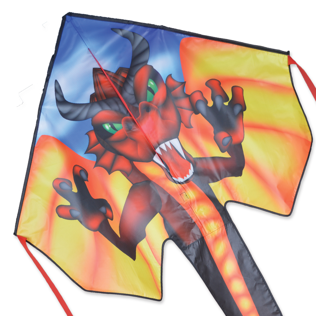 Large Easy Flyer Kite - Red Dragon