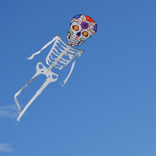 Skeleton Kite - 21ft Dia De Los Muertos