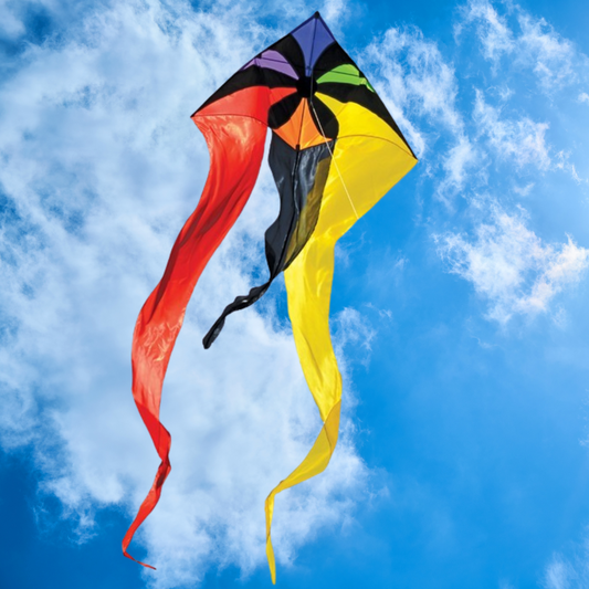 52" Wave Delta Kite - Rainbow Flux