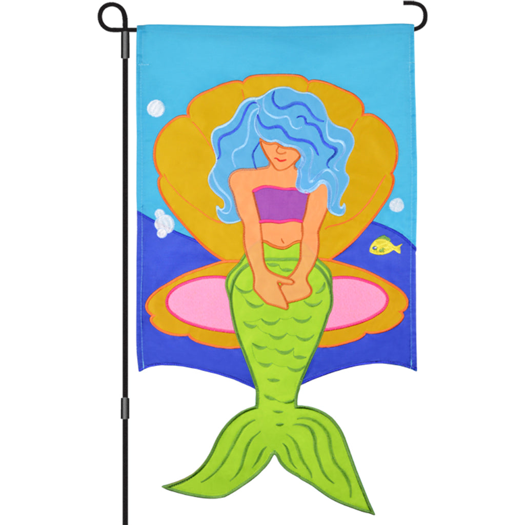 Garden Flag - Deluxe Mermaid Throne