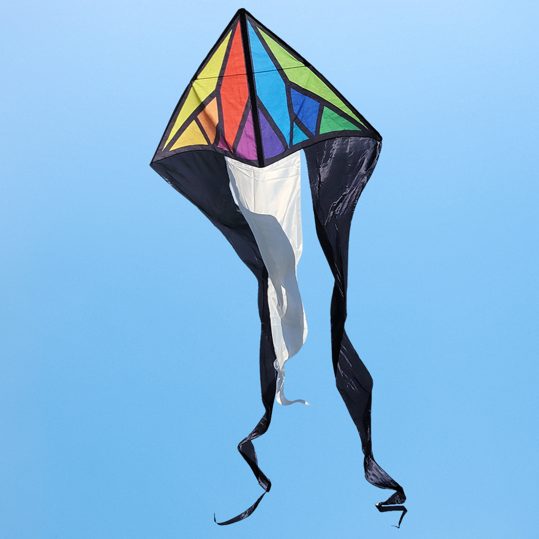 56" Flo-Tail Delta Kite - Geometric