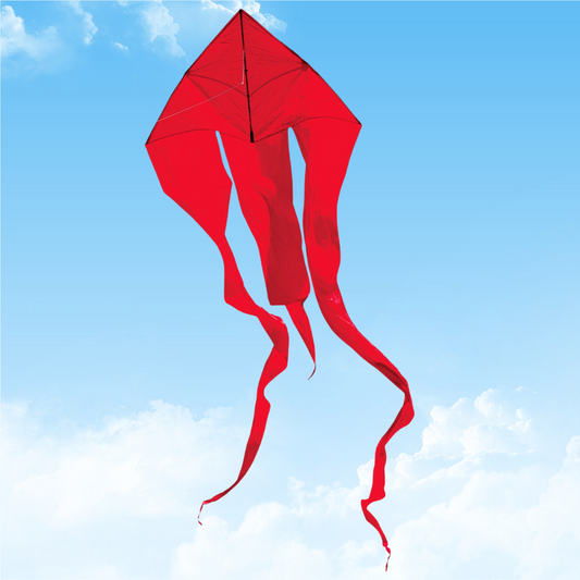 77" Wave Delta Kite - Red