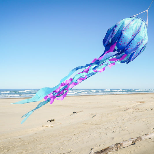 Jellyfish 3D Windsock - Blue