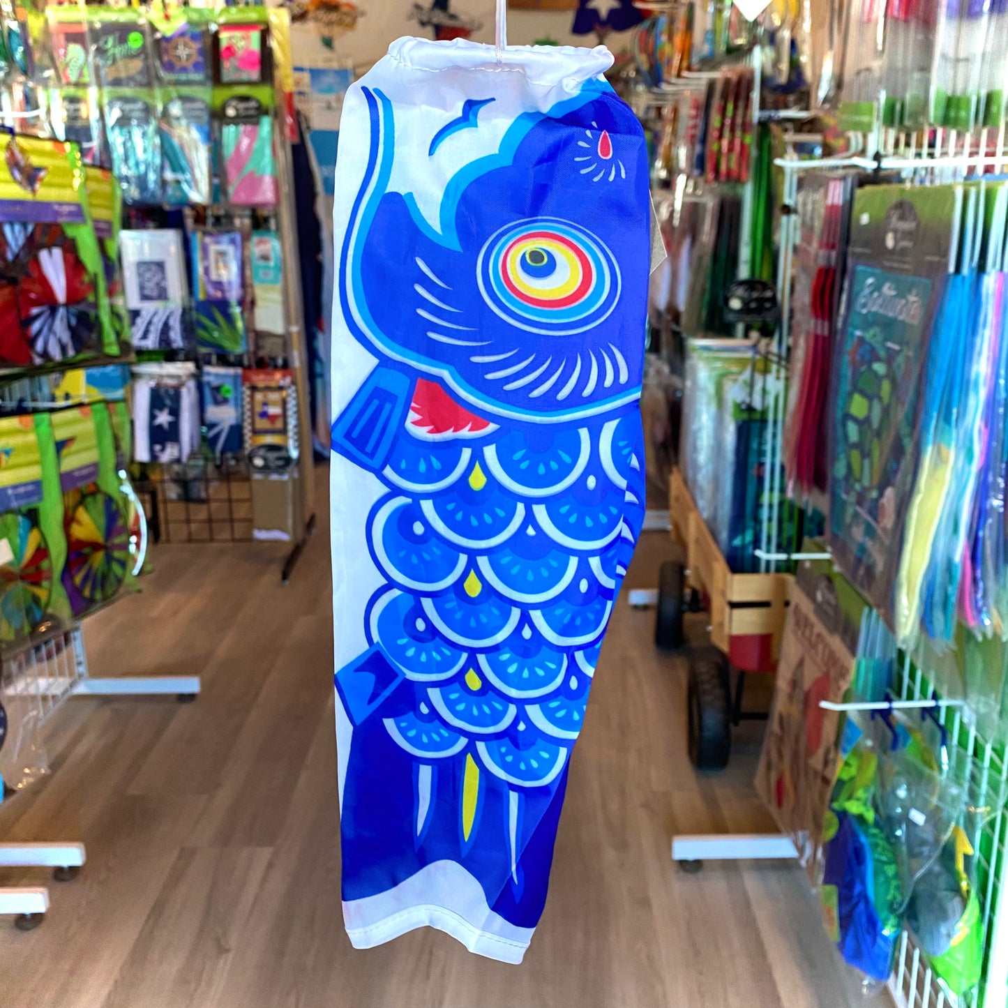 12" Koi Windsock - Blue