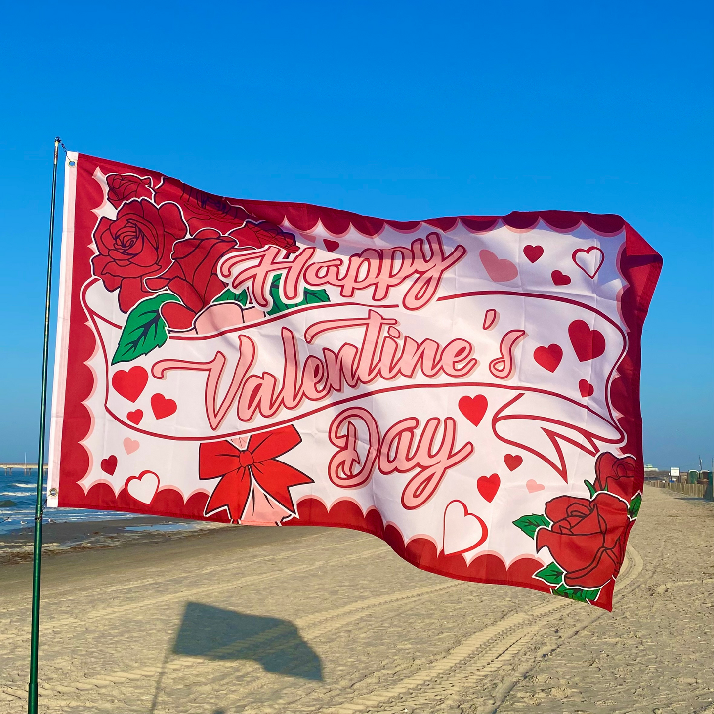 3x5 Flag - Valentine's Day Roses