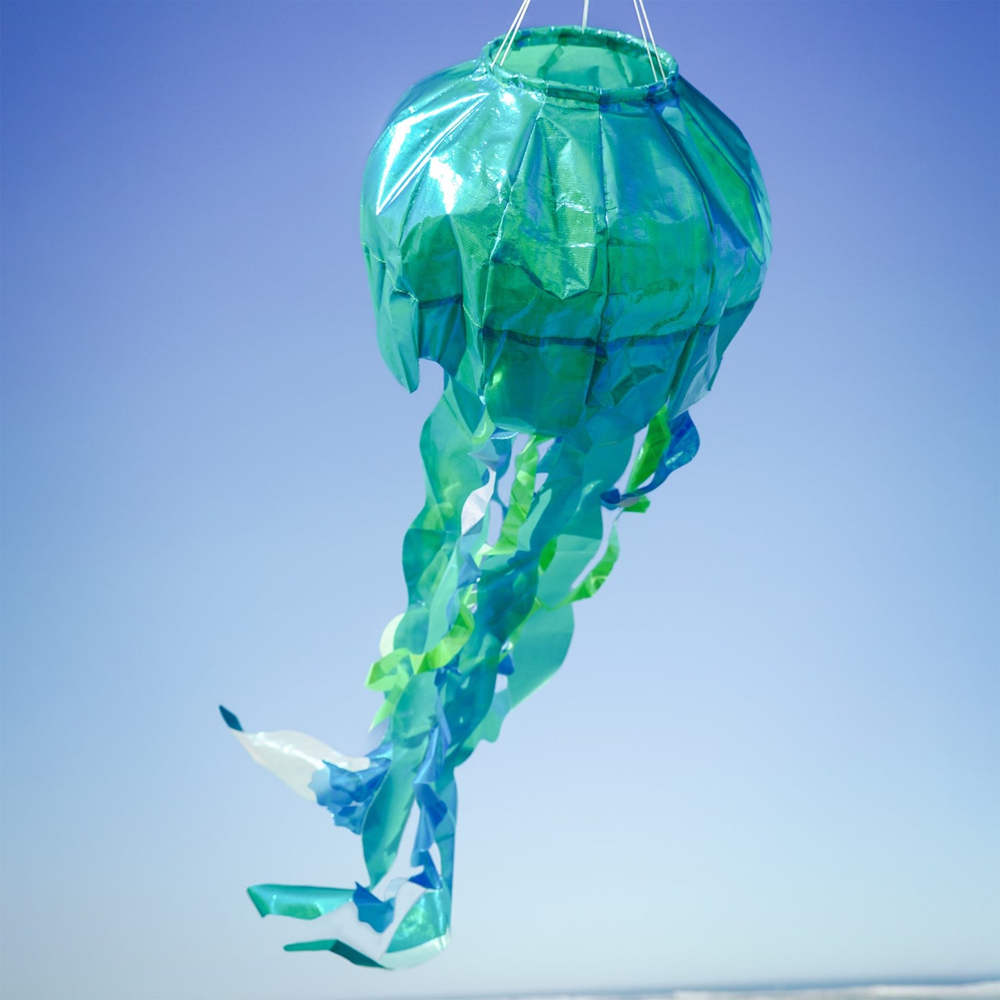 Jellyfish 3D Windsock - Teal Iridescent