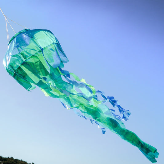 Jellyfish 3D Windsock - Teal Iridescent