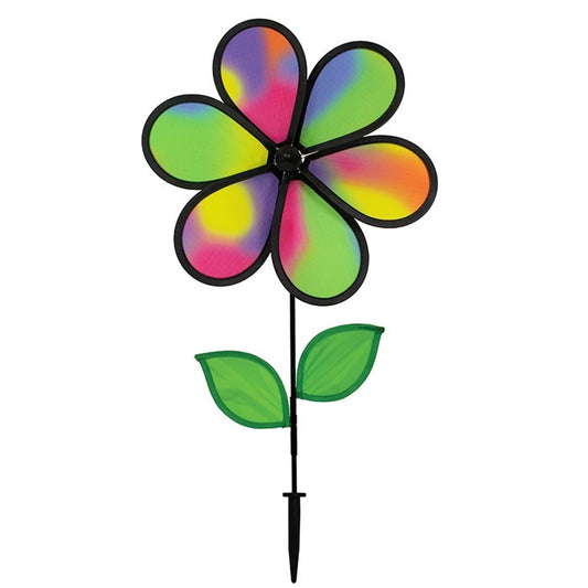 12" Flower Spinner w/ Leaves - Jewel