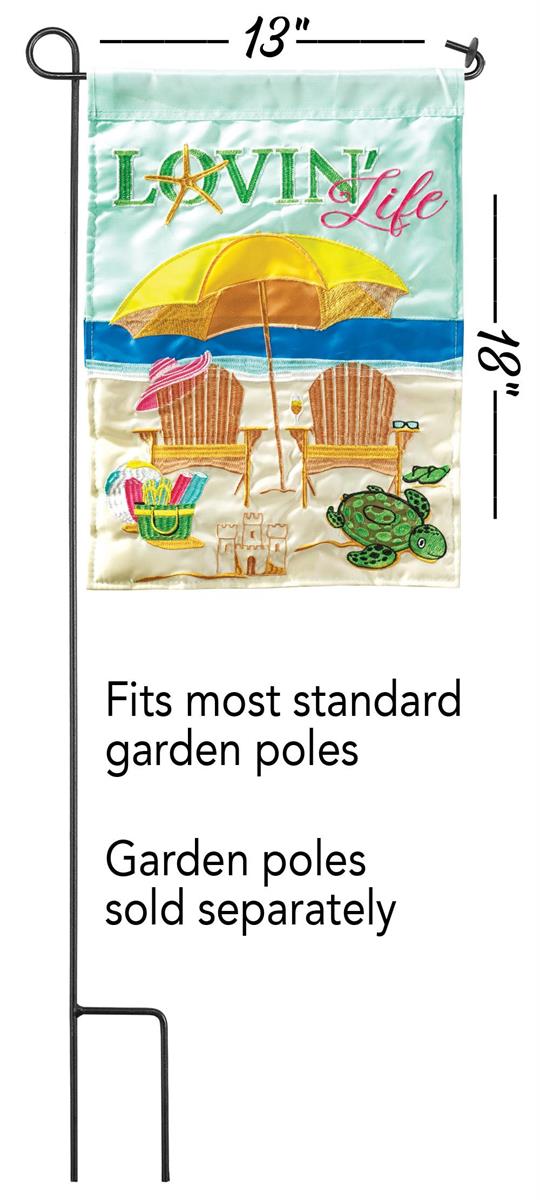 Garden Flag - Lovin Life Beach Chair